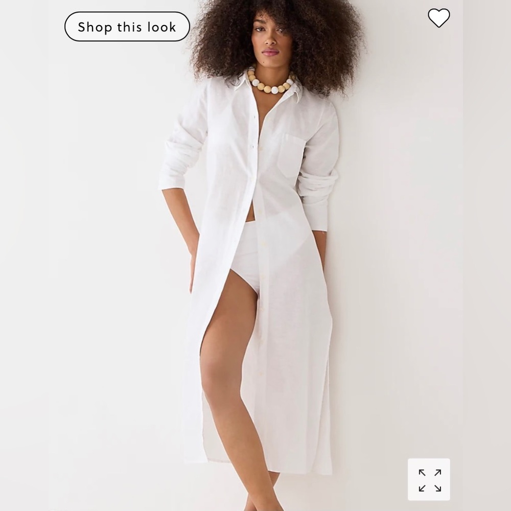 NWT J.Crew Button Down Maxi Dress